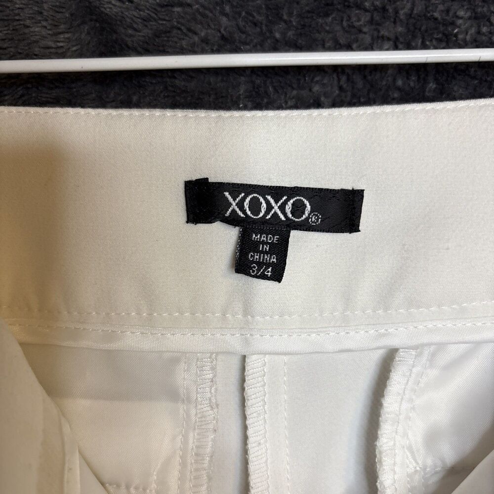 XOXO Pants Womens 3/4 Sailor Retro Style Wide Leg Flare Stretch Lined Essential - Picture 7 of 11